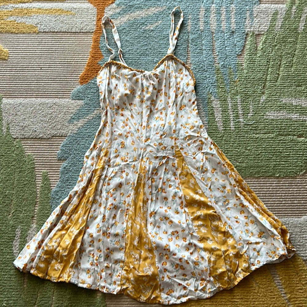 Yellow floral Dress